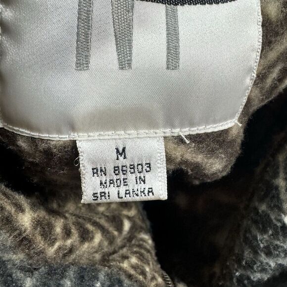 Vintage NY 10018 Jacket Womens Medium 90s Southwest Western Fair Isle Fleece - Picture 10 of 12